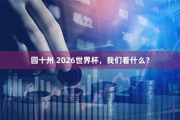 园十州 2026世界杯，我们看什么？