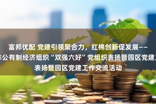 富邦优配 党建引领聚合力，红棉创新促发展——广州市举办非公有制经济组织“双强六好”党组织表扬暨园区党建工作交流活动